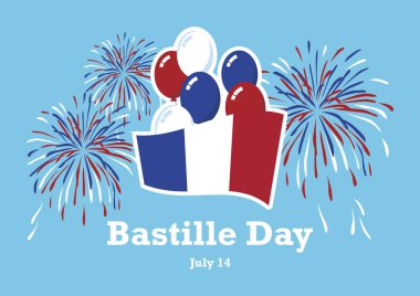 Bastille Günü vektörü