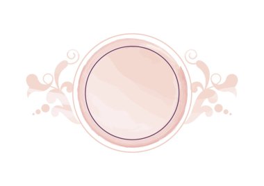 Lüks suluboya çıplak çiçek logosu vektörü