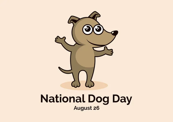 Nationale hond dag vector — Stockvector