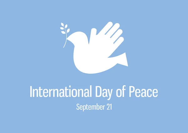 Vecteur de la journée internationale de la paix — Image vectorielle
