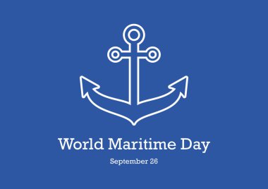 Dünya Denizcilik Günü vektörü
