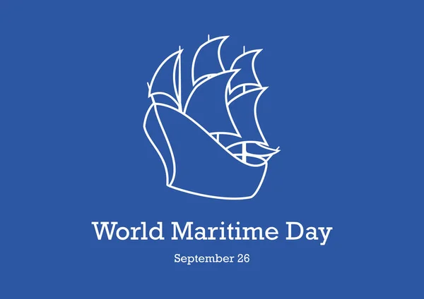 Wereld maritieme dag vector — Stockvector