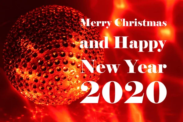 Feliz Natal e Feliz Ano Novo 2020 imagens — Fotografia de Stock