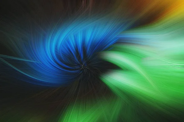 Fine art abstract background. Blue and green swirl, dynamic pattern.