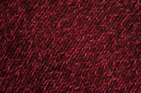 Texture Maglione Maglia Lana Intrecciata Rossa Sfondo Tessuto — Foto Stock