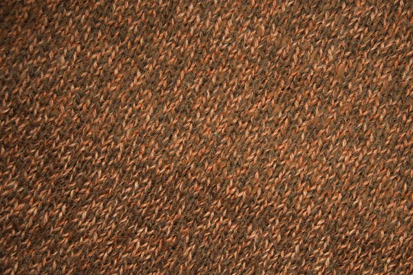 Текстура Вязаного Свитера Коричневой Шерсти Ткань — стоковое фото