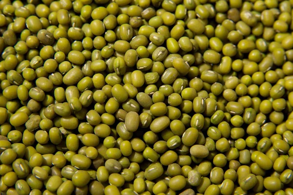 Feijões Mung Fundo Superfood Comida Saudável Macro Foto — Fotografia de Stock