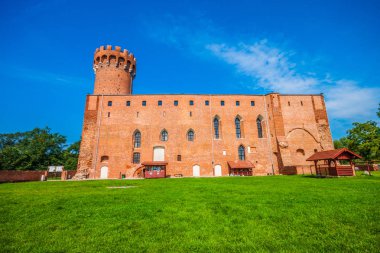 Swiecie Polonya'da Vistula üzerinde Germen kalede. Kale Töton Şövalyeleri tarafından Gotik mimari tarzında inşa karmaşık bir parçasıdır 