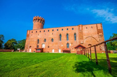 Swiecie Polonya'da Vistula üzerinde Germen kalede. Kale Töton Şövalyeleri tarafından Gotik mimari tarzında inşa karmaşık bir parçasıdır 