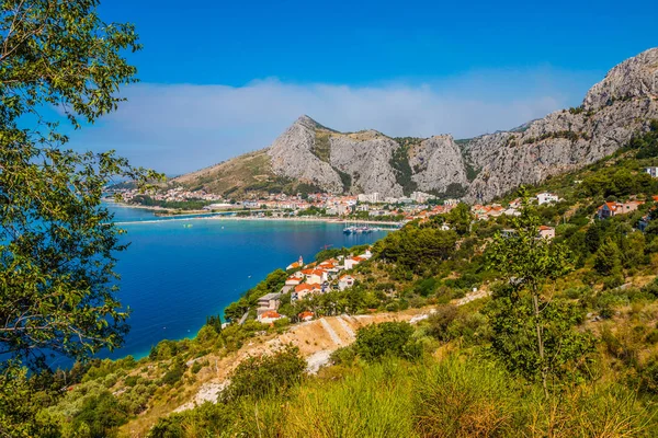 Kleine Dorp Mimice Strand Buurt Van Omis Dalmatië Kroatië — Stockfoto