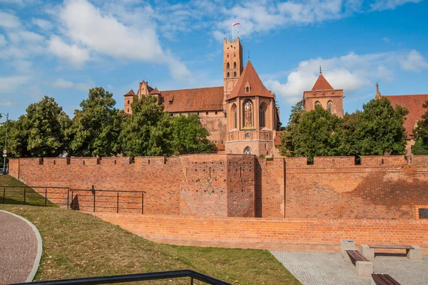 Castillo Teutónico Malbork Polonia — Foto de Stock