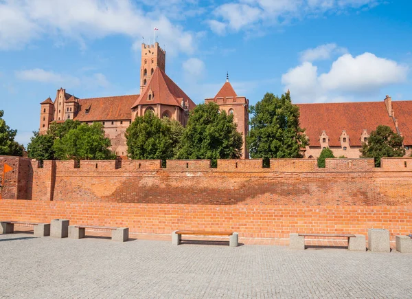 Castillo Teutónico Malbork Polonia — Foto de Stock