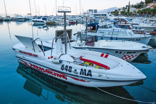 Agua Cristalina Turquesa Del Mar Adriático Makarska City Dalmacia Croacia — Foto de Stock