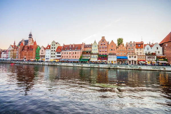 Gdańsk Stare Miasto Niesamowite Sunrise Gdańsk Polska — Zdjęcie stockowe