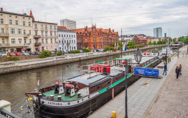 Motlawa Nehri, Gdansk, Polonya.