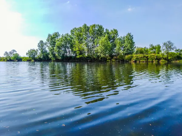 Bela Costa Lago Polônia — Fotografia de Stock