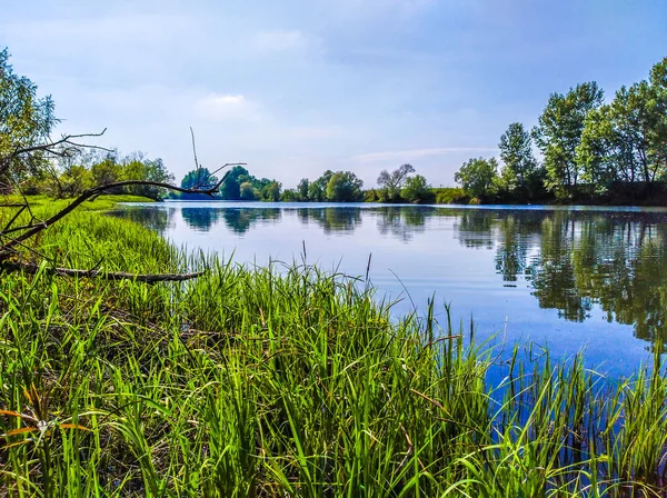 Belle Côte Lac Pologne — Photo