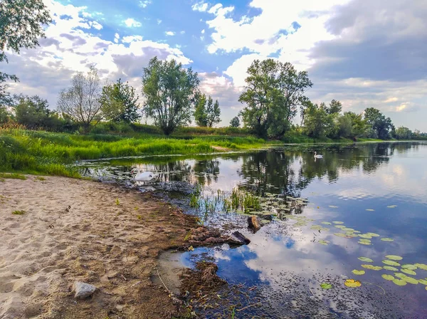Belle Côte Lac Pologne — Photo