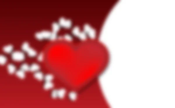 Roten Und Weißen Abstrakten Hintergrund Mit Herz Vollformat — Stockfoto