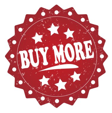 Beyaz arka plan üzerinde daha kırmızı pul satın