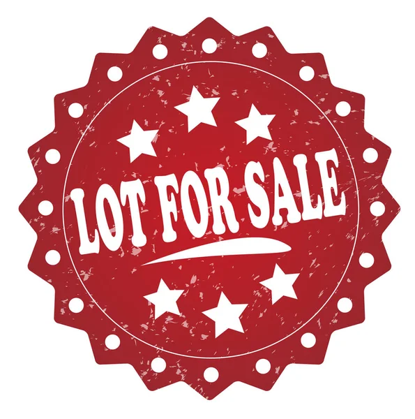 Lot Sale Red Grunge Stamp White Background — Stock Photo, Image