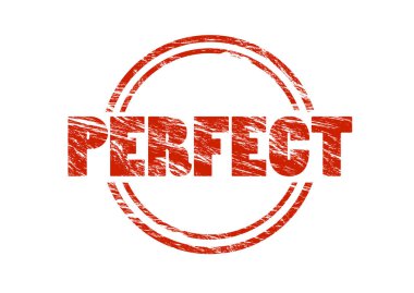 Beyaz arka plan üzerinde izole mükemmel kırmızı pul