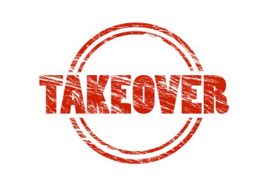 Beyaz arka plan üzerinde izole kırmızı pul ele