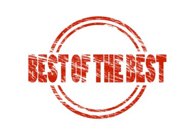 Beyaz arka plan üzerinde izole en iyi kırmızı pul bol