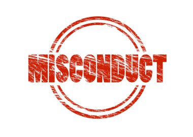 Beyaz arka plan üzerinde izole görevi kötüye kırmızı pul