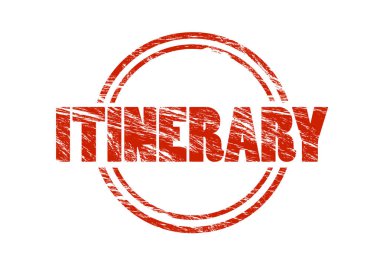 Beyaz arka plan üzerinde izole güzergah kırmızı pul