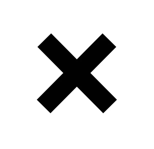 白色背景上的十字架标志 — 图库照片