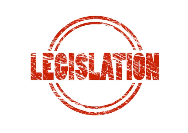 Legislation Red Stamp Isolated White Background — Stock Photo, Image