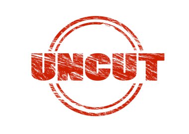 Beyaz arka plan üzerinde izole kesilmemiş kırmızı pul