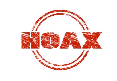 Beyaz arka plan üzerinde izole aldatmaca kırmızı pul