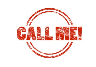 Beni ara! Beyaz arka plan üzerinde izole kırmızı pul