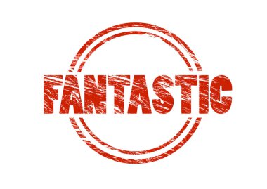 Beyaz arka plan üzerinde harika kırmızı pul