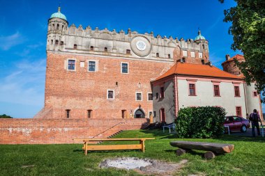 Golub Dobrzyn, Polonya - 19 Mayıs 2018: Golub Dobrzyn eski kale görünüm
