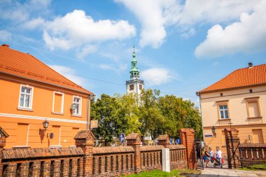Gotik tahıl ambarları Grudziadz tahıl tuğla. Polonya 