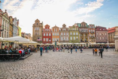 Poznan, Polonya, 30 Temmuz 2018: Poznan Eski Pazar Meydanı