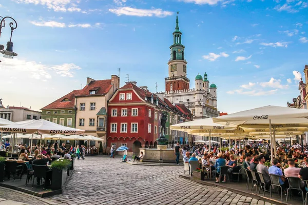 Πόζναν Πολωνία Ιουλίου 2018 Πλατεία Παλιάς Αγοράς Στο Πόζναν — Φωτογραφία Αρχείου