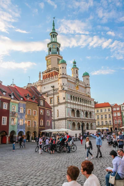 Poznan Poland July 2018 Old Market Square Poznan — Stock Photo, Image