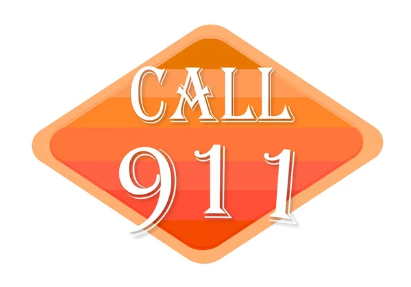911 แสตมป มแยกจากพ นหล ขาว — ภาพถ่ายสต็อก