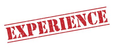 Beyaz arka plan üzerinde izole kırmızı pul deneyim