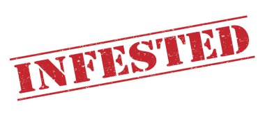 Beyaz arka plan üzerinde izole kırmızı pul dolu