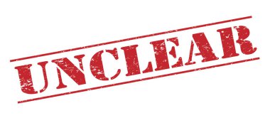 Beyaz arka plan üzerinde izole belirsiz kırmızı pul