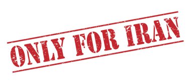 Sadece beyaz zemin üzerine izole iran kırmızı kaşe