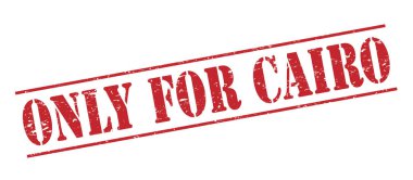 Sadece beyaz zemin üzerine izole Kahire kırmızı kaşe