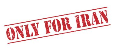 Sadece beyaz zemin üzerine izole iran kırmızı kaşe