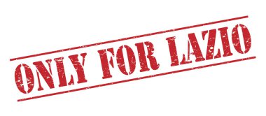 Sadece beyaz zemin üzerine izole lazio kırmızı kaşe