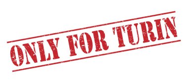 Sadece beyaz zemin üzerine izole turin kırmızı kaşe